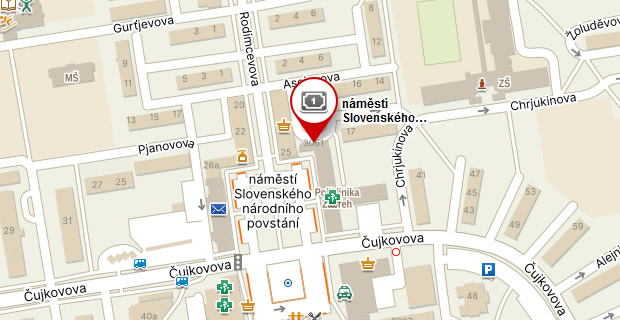Mapa ordinace
